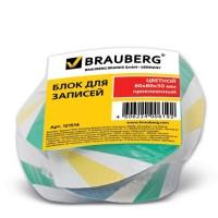 BRAUBERG Блок для записей, проклеенный &quot;Brauberg&quot;, спираль 8x8x5, цветной