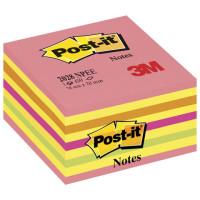 3M Блок самоклеящийся (стикер) &quot;Post-it Original. Неоновый розовый&quot;, 76х76 мм, 450 листов, 5 цветов