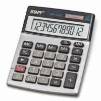 Staff Калькулятор настольный металлический "STF-1212", 12 разрядов