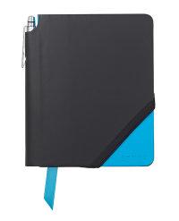 Cross Записная книжка Cross, малая, 160 страниц в линейку, ручка в комплекте, цвет: черно-синий