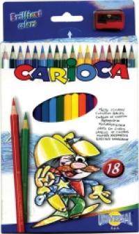 Universal Карандаши цветные "CARIOCA", 18 цветов, с точилкой