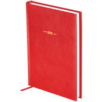 OfficeSpace Ежедневник датированный на 2019 год "Derby", A5, 176 листов, красный