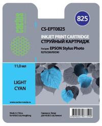 Cactus cs-ept0825 совместимый светло-голубой для epson stylus photo r270/290/rx590 (11,4ml)