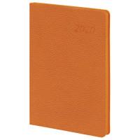 BRAUBERG Ежедневник датированный на 2020 год &quot;Stylish&quot;, А5, 168 листов, оранжевый срез, цвет обложки оранжевый