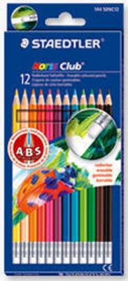 Staedtler Набор цветных карандашей "Noris Club", с ластиком, 12 цветов
