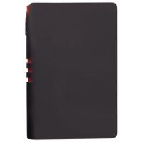 BRAUBERG Бизнес-блокнот "Vivella", А5-, 140x200 мм, линия, 112 листов, цвет обложки черный