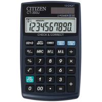 CITIZEN Калькулятор "CT-300J", карманный, 10 разрядов, 72x120x9 мм, черный