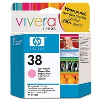 HP 38 Light Magenta Pigment Ink Cartridge