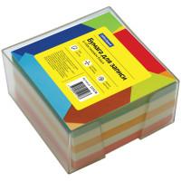 OfficeSpace Блок для записи, 9x9x5 см, пластиковый бокс, цветной, 500 листов