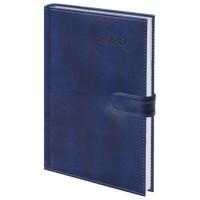 BRAUBERG Ежедневник датированный на 2020 год "Legend", А5, 168 листов, цвет обложки синий