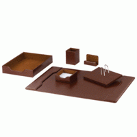 Galant Настольный набор из экокожи "Galant", 6 предметов, коричневый