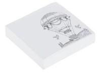 Фолиант (канцтовары) Блок для записей "Антистресс. Воздушный шар", 8,5x8,5 см, белый (200 листов)