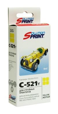 Solution Print Картридж струйный SP-C-521 iY, совместимый с Canon CLI-521Y, желтый