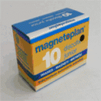 Magnetoplan Магниты "Junior", 1,3 кг, 34 мм, синие, 10 штук