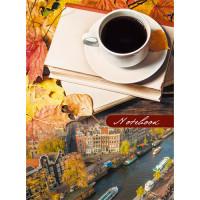 Канц-Эксмо Книга для записей "Осенний кофе", А6, 64 листа, клетка
