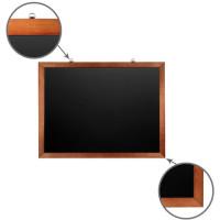 BRAUBERG Доска для мела магнитная, 60х90 см, черная, деревянная окрашенная рамка