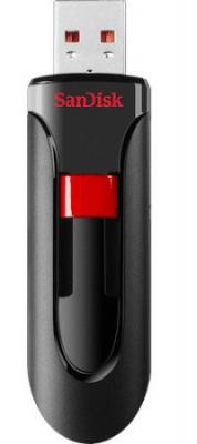 Sandisk Флеш-диск "Cruzer Glide", 256 Гб (USB 2.0, цвет: черный/красный)