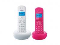 Panasonic Радиотелефон DECT KX-TGB212RU1 белый/розовый 2 трубки