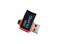 QUMO Флешка USB 32Gb Hybrid 02 USB2.0 черный QM32GUD-Hyb