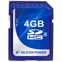 Silicon Power SecureDigital 4Gb  HC Class6 (SP004GBSDH006V10)