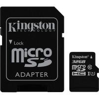 Kingston Micro SecureDigital 32Gb HC  UHS-1 (Class 10) (SDC10G2/32GB) + SD адаптер
