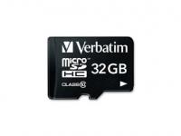 Verbatim Карта памяти Micro SDHC 32GB Class 10 44083 + адаптер
