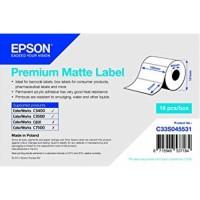 Epson Лента &quot;Premium Matte Label&quot;, матовая, 102 мм x 51 мм, 650 этикеток, арт. C33S045531
