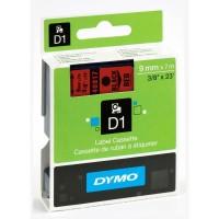 DYMO Картридж для этикет-принтеров LM150, LP350, PC II (9 мм x 7 м, красная лента, черный шрифт)