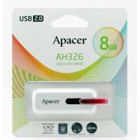 Apacer AH326 8Гб, Белый, пластик, USB 2.0