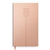 Феникс + Еженедельник датированный на 2020 год "Наппа", розовый металлик, 64 листа