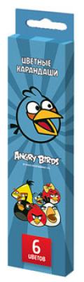 Hatber Карандаши цветные "Angry Birds-1", 6 цветов