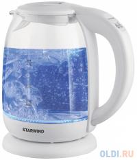 StarWind Чайник электрический SKG4215 2200 Вт белый 1.7 л стекло