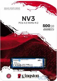 Kingston SSD накопитель NV3 500 Gb PCI-E 4.0 х4