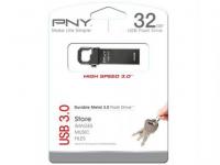 PNY Флешка USB 32Gb Hook Attache FDU32GBHOOK30-EF черный