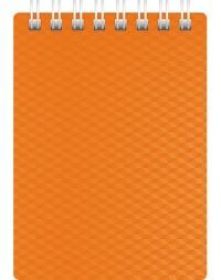 Hatber Блокнот "Diamond neon", А7, 80 листов, клетка, оранжевый
