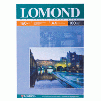 LOMOND Фотобумага "" для струйной печати, А4, 160 г/м, 100 листов, односторонняя, матовая