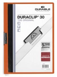 Durable Папка с клипом "Duraclip 30", 30 листов, оранжевая