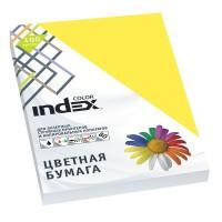 Index Бумага цветная "Color", А4, 80 г/м2, 100 листов, канареечный