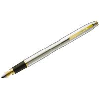 Luxor Ручка перьевая "Sterling", синяя, 0,8 мм, корпус хром/золото