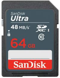 Sandisk Карта памяти SDXC 64Gb Class 10 SDSDUNB-064G-GN3IN