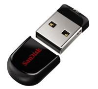 Sandisk Флеш-диск "Cruzer Fit", 64 Гб (USB 2.0, цвет: черный)