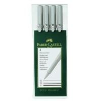 Faber-Castell Набор ручек капилярных "Ecco Pigment", 4 ручки