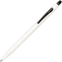 Cross Ручка-роллер без колпачка с тонким стержнем "Click", цвет - жемчужный