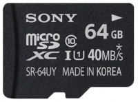 Sony Micro SDHC Class 10 64GB с адаптером UHS-1