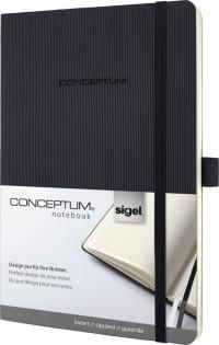 Sigel Блокнот "Conceptum Softcover", А5, 97 листов, клетка, черный