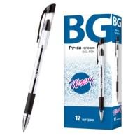 BG (Би Джи) Ручка гелевая с грипом "Wavy", 0,5 мм, цвет чернил черный