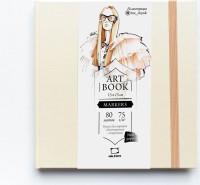 Малевичъ Скетчбук для маркеров "Fashion", 15x15 см, цвет: кремовый, 80 листов, 75 г/м2