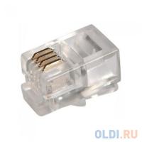 5bites US010A Коннектор US010A RJ-11 / 4P4C / 100ШТ