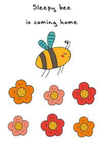 Эксмо Блокнот для записей "Sleepy bee is coming home"