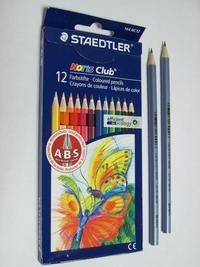 Staedtler Набор цветных карандашей "Noris Club", 12 цветов + 2 черногрифельных карандаша "Wopex"